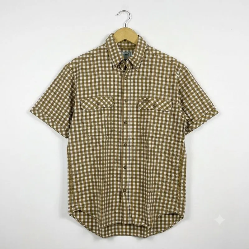 Crocodile Original Linen Double Pocket Plaid Casual Shirt photo 1