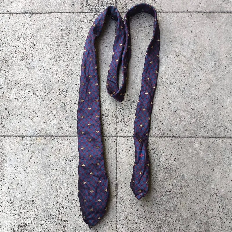 Dasi Gucci Navy Silk Tie photo 1