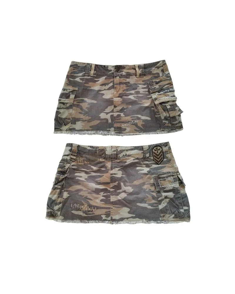 Vintage Camo Cargo Mini Skirt photo 1