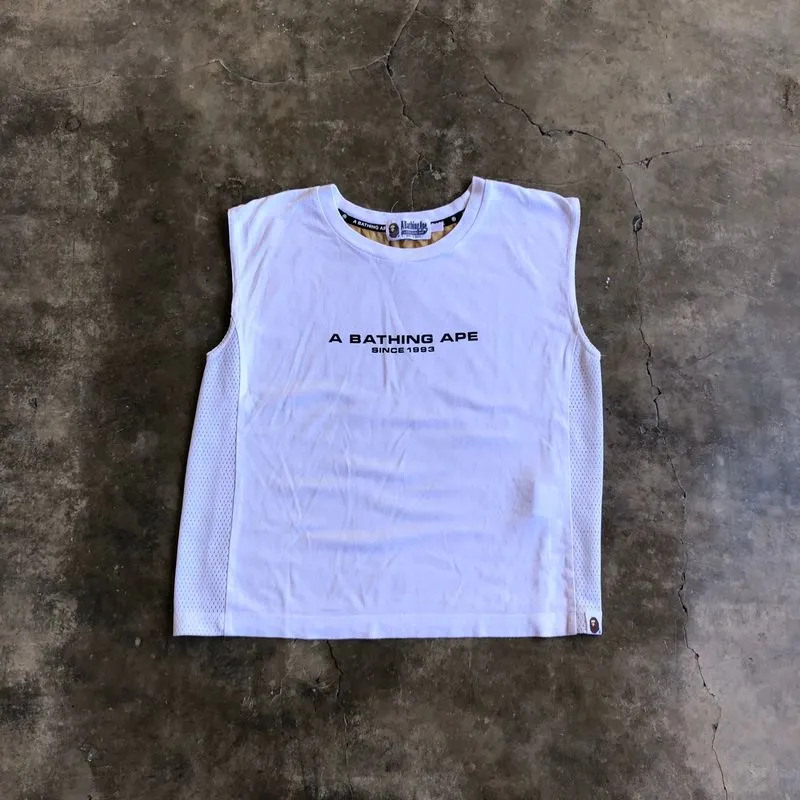 Bape A Bathing Ape 1993 1st Camo Sleveeless T-shirt White photo 1