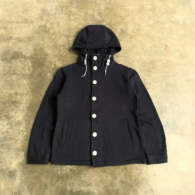 2000s Beams Japan Button/Zipper Hoodie Black photo 1