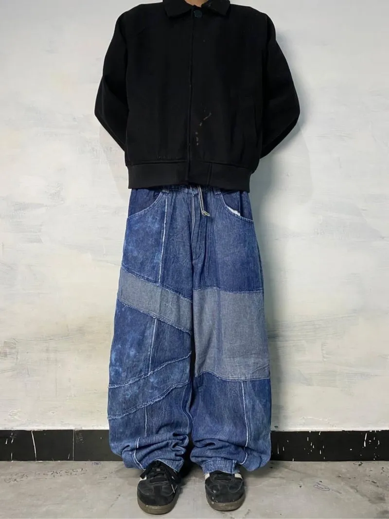 2 pcs baggy jeans rework photo 1