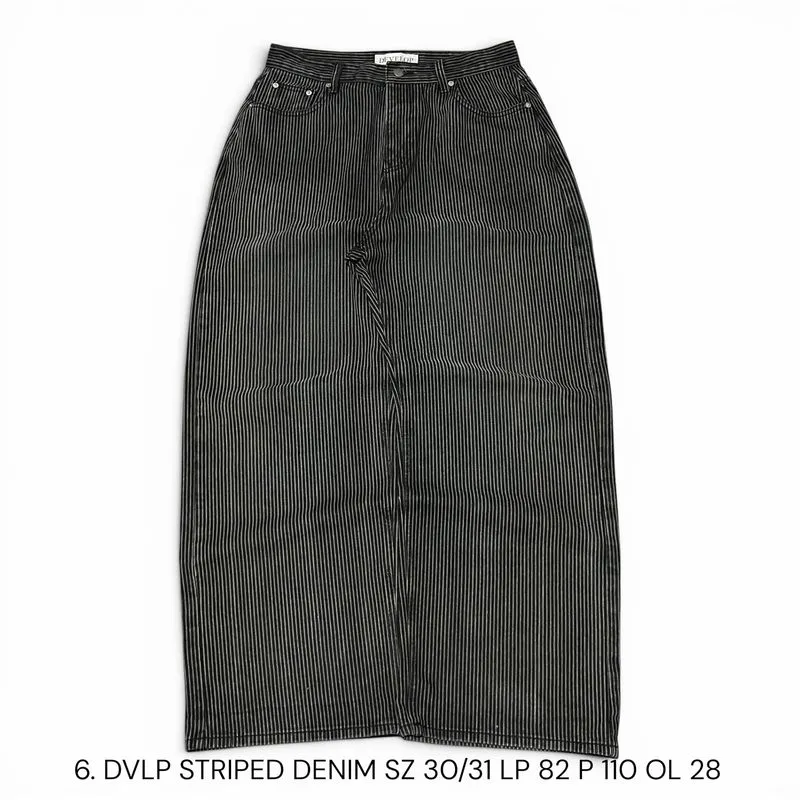 Baggy Denim Striped Develop photo 1