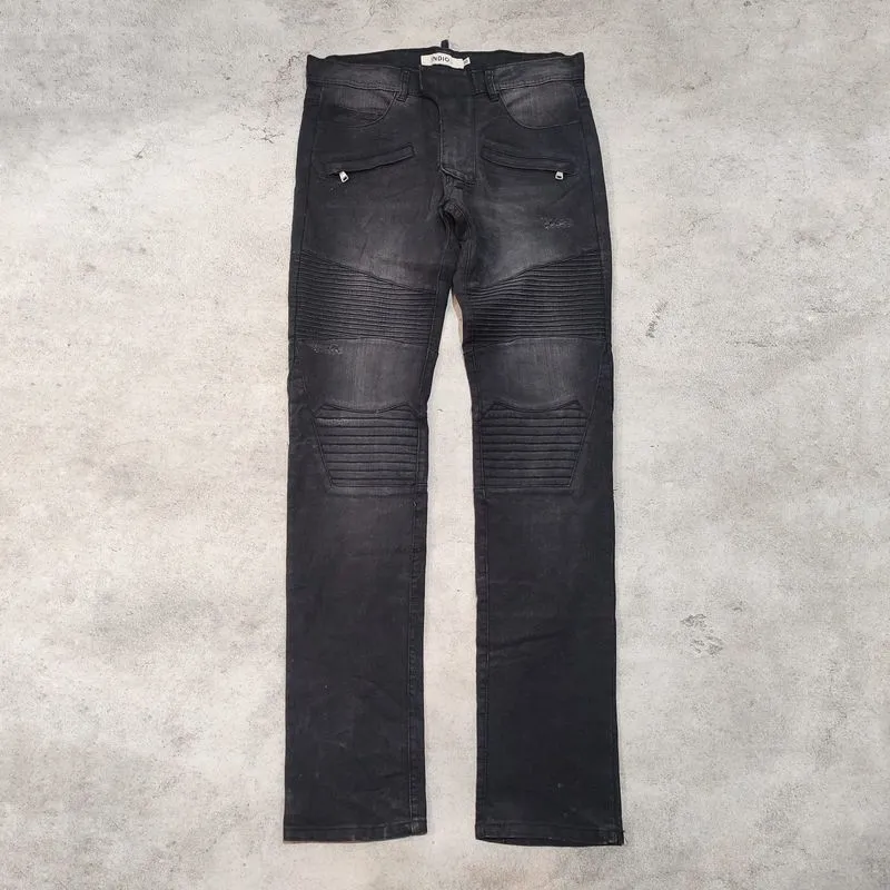 Indigo Nine Bikers Pants Denim Black Wash photo 1