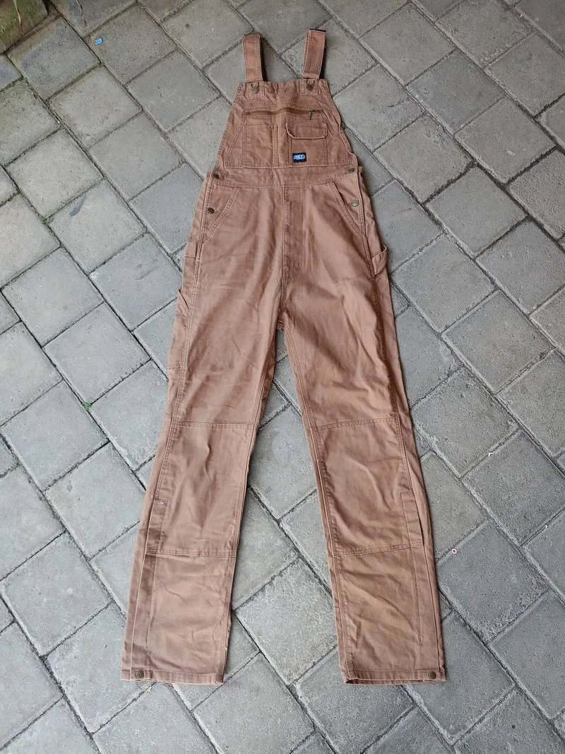 KEY Brown Duck Canvas Double knee Overall Carpenter  photo 1