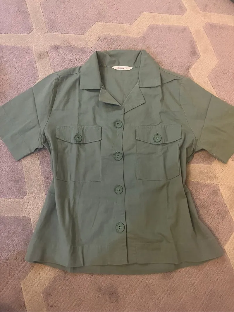 Et Cetera Short Sleeve Utility Shirt photo 1
