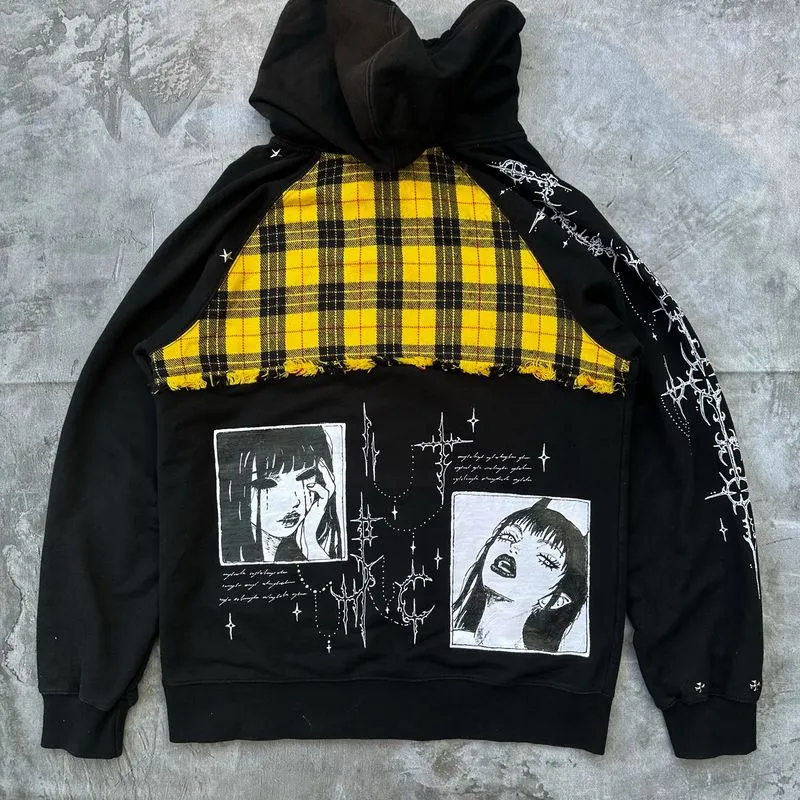 1on1 SIGILISM Hoodie Rework Handmade Painted photo 1