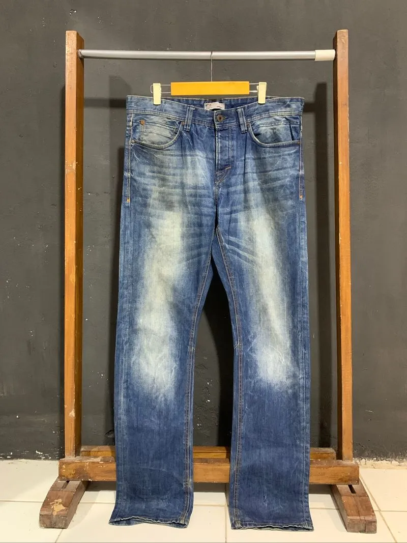 CELIO C15 FLY BUTTON BLUE WASHED JEANS photo 1