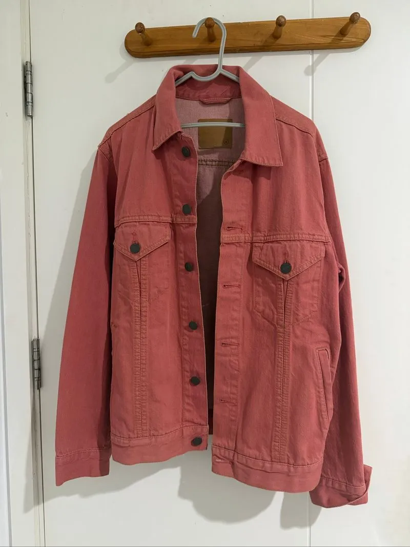 Raspberry Denim Jacket  photo 1