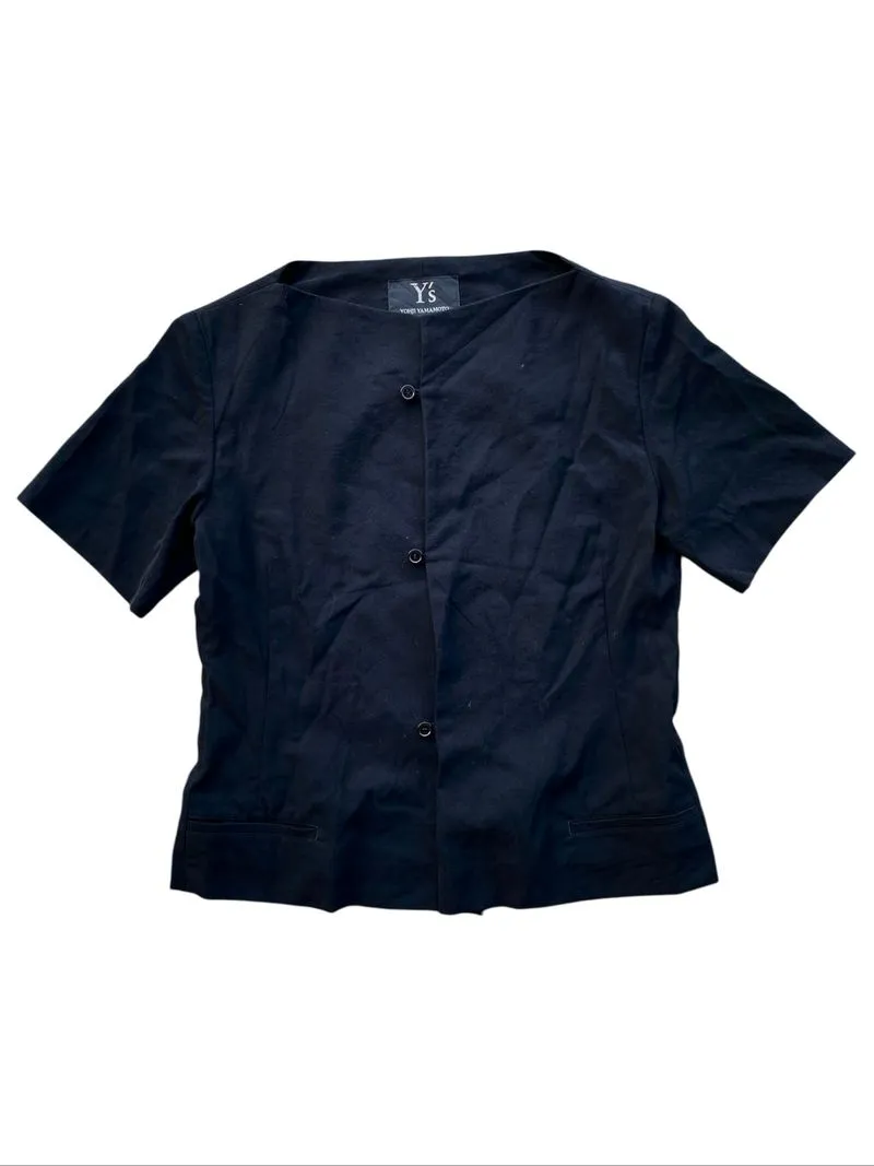 Y’s by Yohji Yamamoto 3 Button Black Shirt photo 1