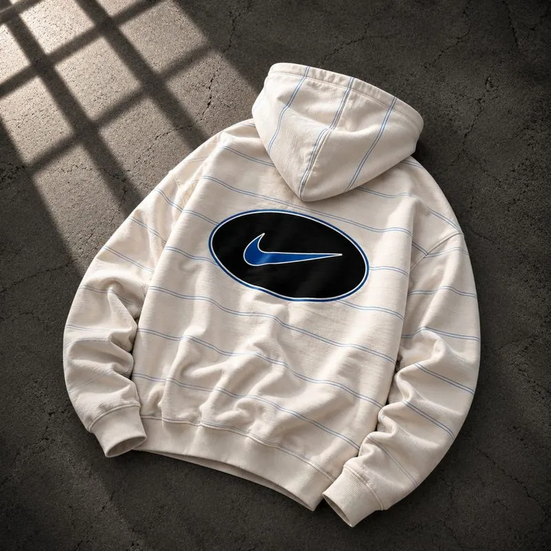 Zipper Hoodie Nike vintage oval stripe biglogo photo 1