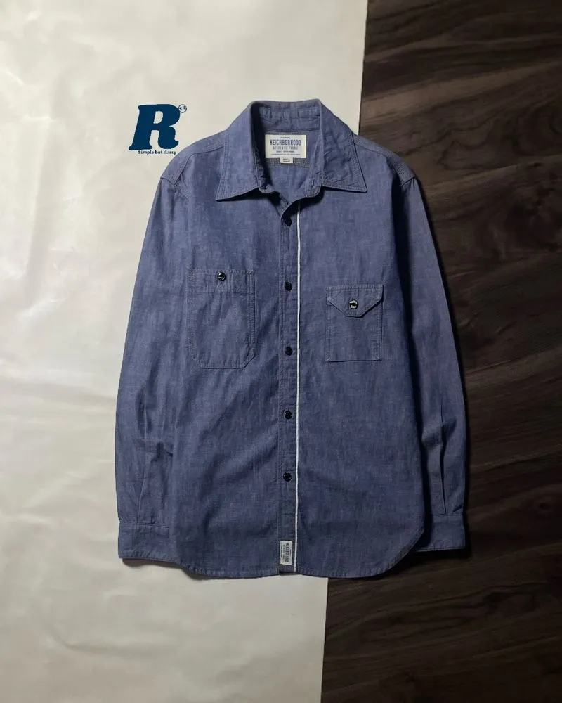 Chambray Selvedge Workshirt NEIGHBORHOOD JAPAN Size S fit M photo 1