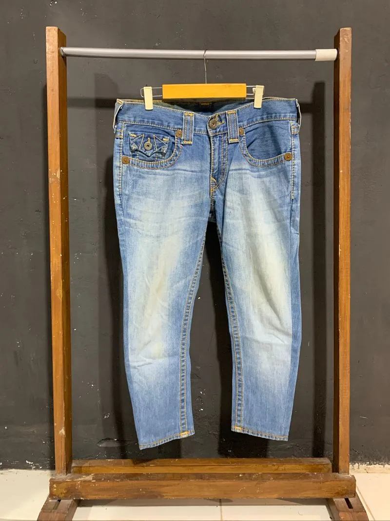 TRUE RELIGION SKINNY LIGHT BLUE JEANS photo 1