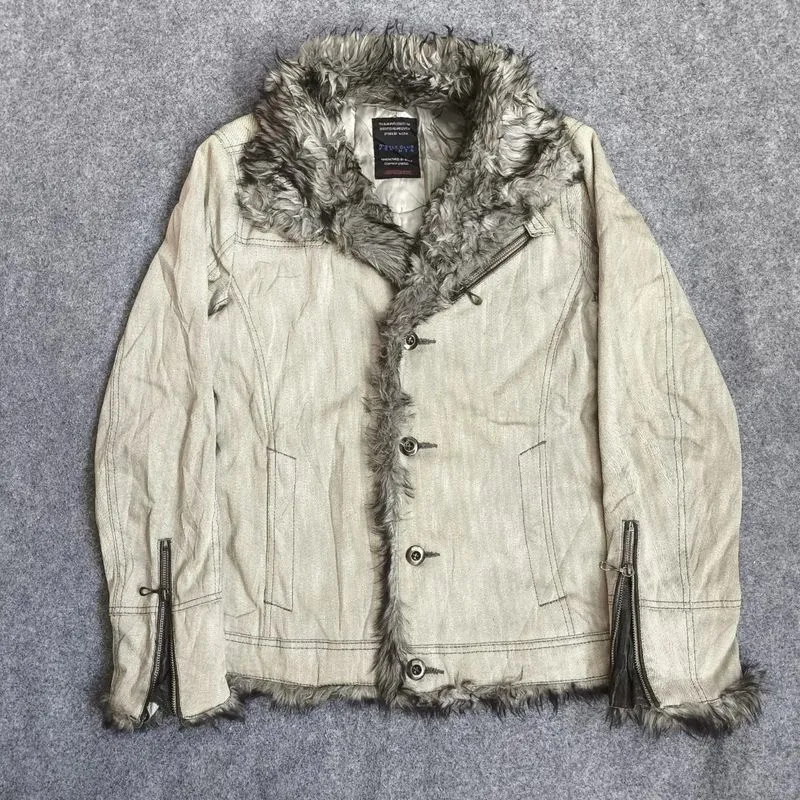 Nicole club for men denim fur jaket  photo 1