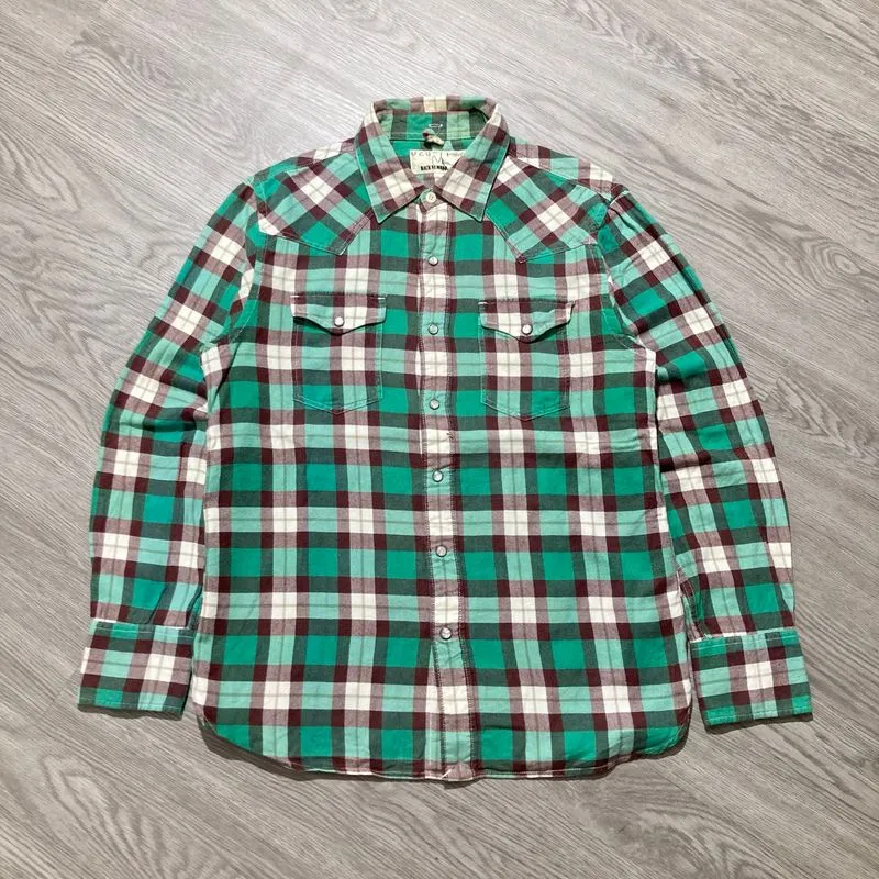 2000s Back Number Western Shirt Flanel Number (N)ine Style photo 1