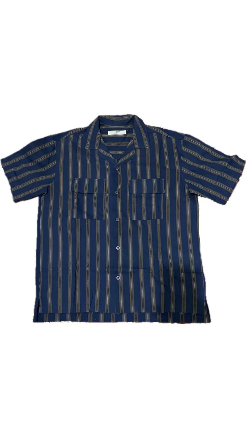 Minimalist Casual Shirt- Navy Brown  photo 1