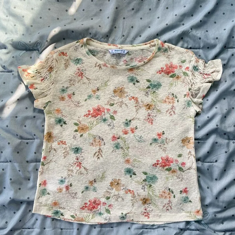 Vintage Floral Summer Tee photo 1