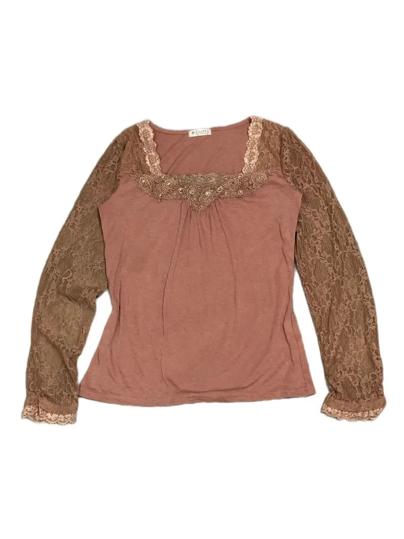 Axes femme pink lace tops photo 1