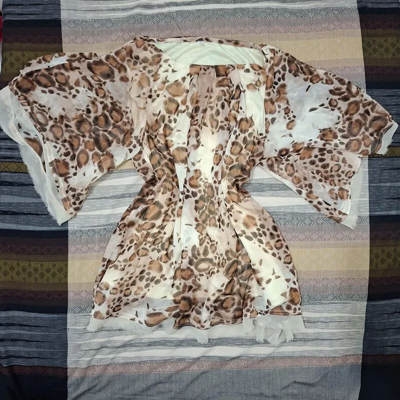 Blouse motif macan/leopard/tiger photo 1