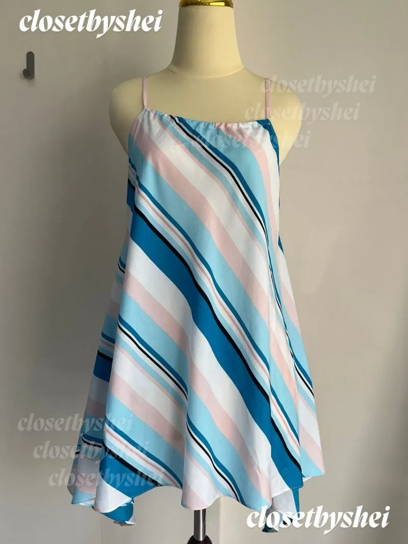 DKNY y2k stripes top sleeveless tank camisole ori photo 1