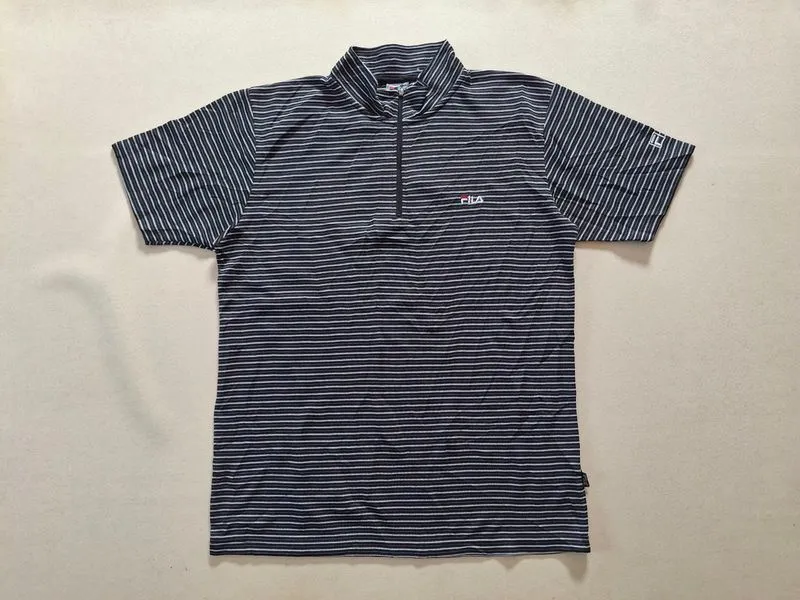 JERSEY HALFZIP FILA GARIS-GARIS ORIGINAL 100% photo 1