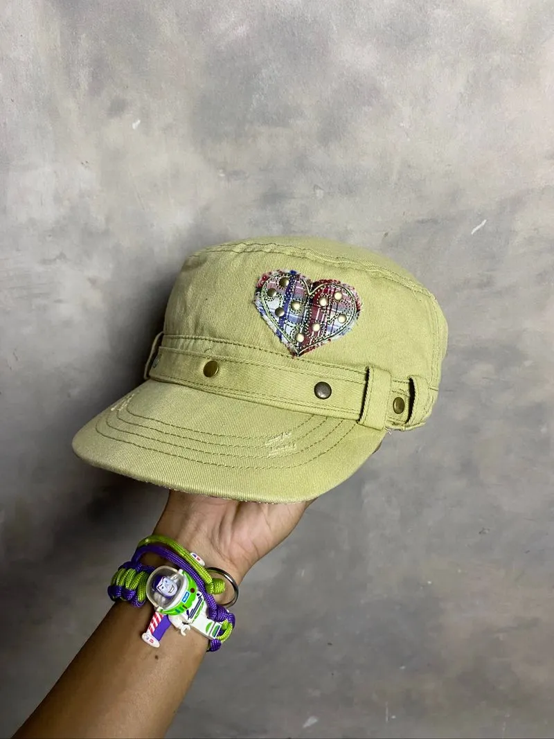 Y2K Studed Cadhet Hats Love photo 1