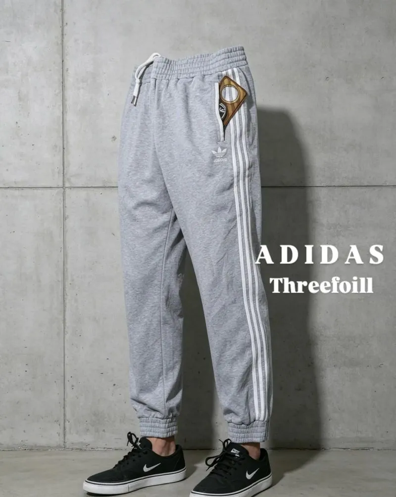 CELANA JOGER PANTS THREEFOIL ART BORDIR 
BAGIAN KAKI ADA ZIP photo 1