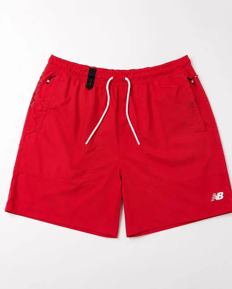 NEW BALANCE SMALL LOGO RED SHORT PANTS | CELANA PENDEK | SKL photo 1