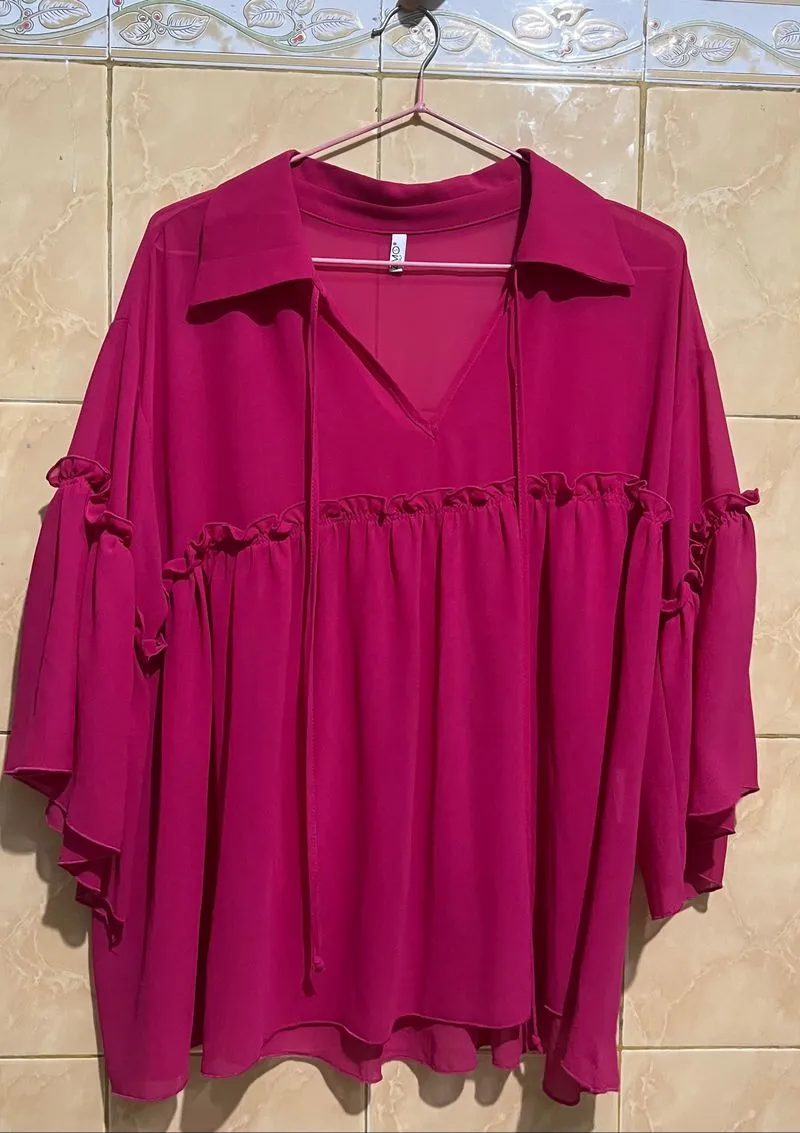 Blouse truffle fuchsia  photo 1