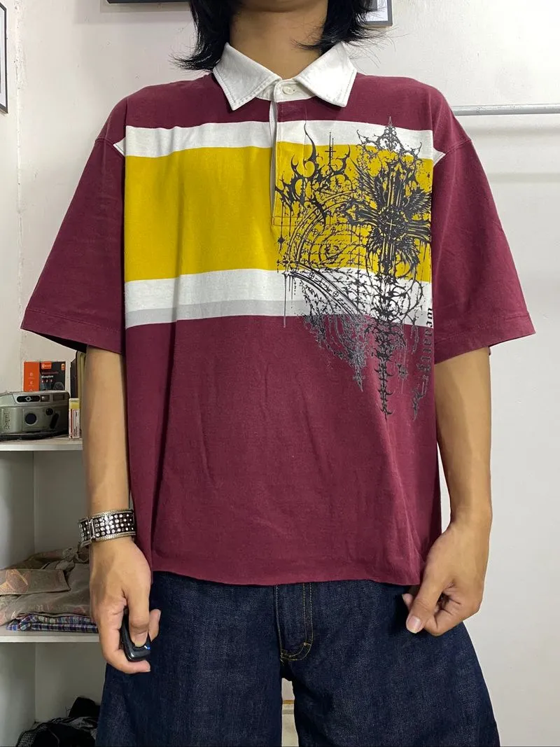 Boxy poloshirt uniqlo Wearcy custom reworked photo 1