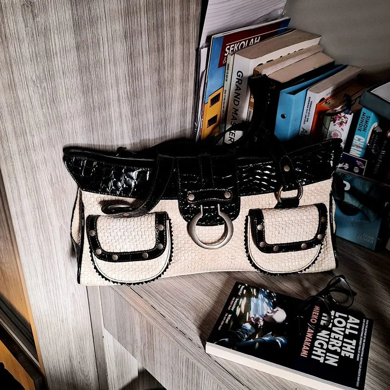 ((AVAIL)) shoulder bag croco crocodile kulit y2k 2000s retro photo 1