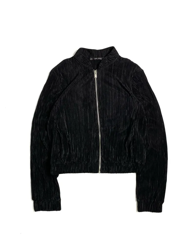 Rare Zara Pleated Blouson Jacket Issey Miyake Style photo 1