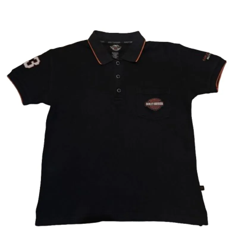 Harley Davidson Button Up Polo Shirt  photo 1