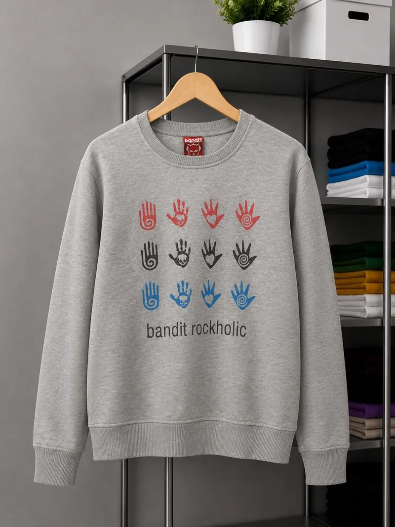 Baju Lengan Panjang Crewneck Bandit Rockholic  photo 1