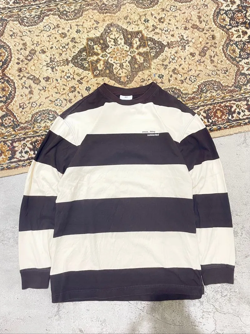 Longsleeve Stripe Brown Cream H&M photo 1