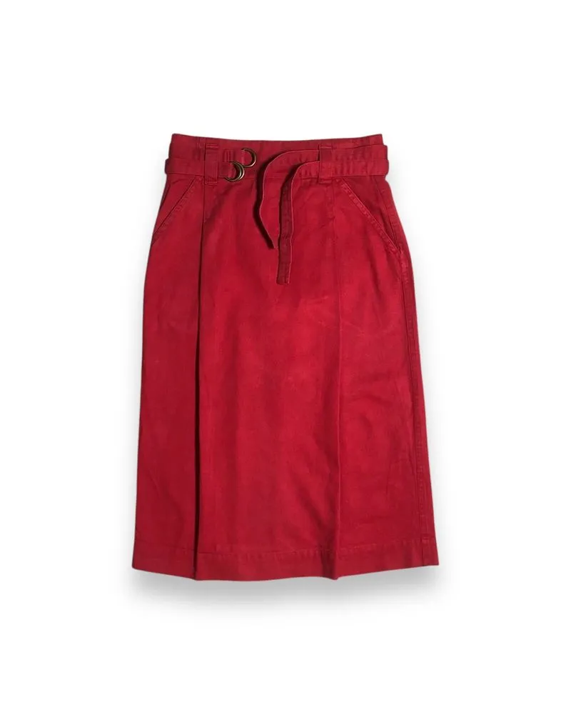 80s/90s Issey Miyake's Plantation Belted Midi Skirts photo 1