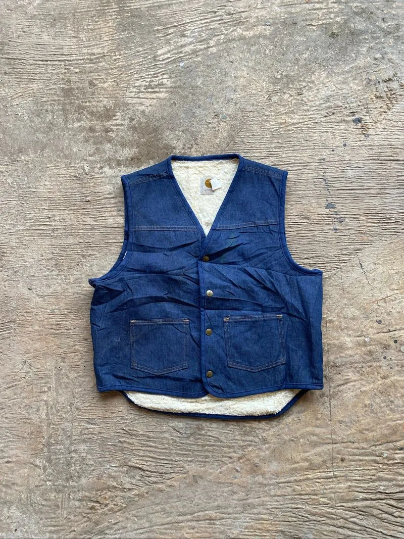 CARHARTT VTG SHERPA DENIM JACKET photo 1
