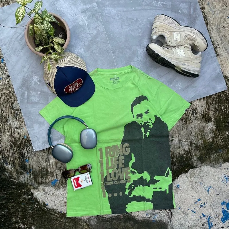 XLARGE Grunge Indie T-shirt Pria green photo 1