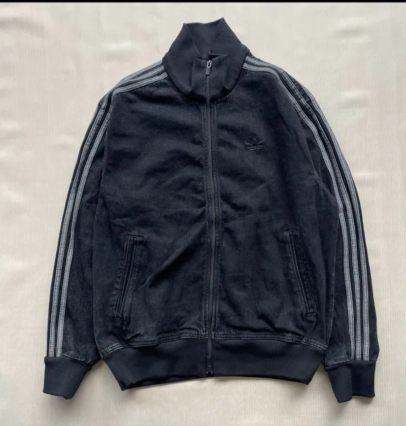 adidas firebird jaket denim L photo 1