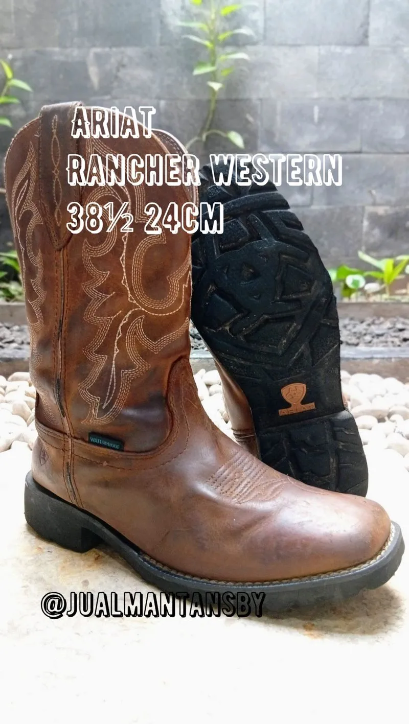 ARIAT Unbridled Rancher Western Cowboy Boots Made in Banglad photo 1