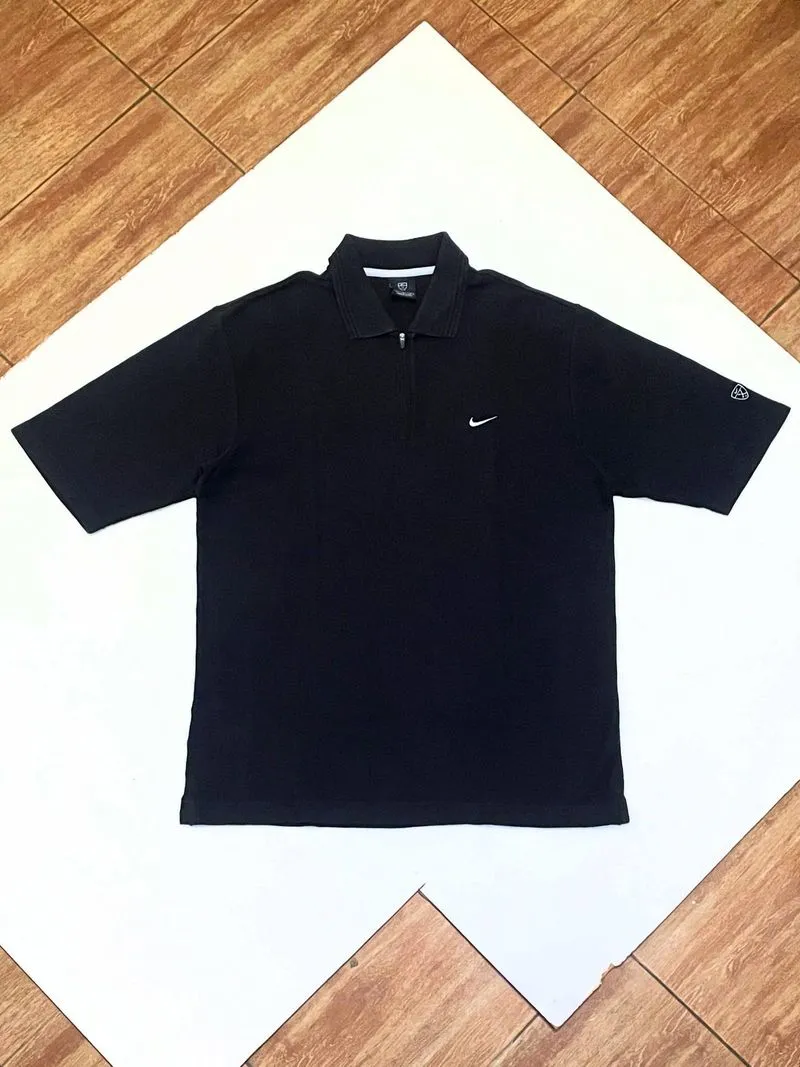 Nike Golf Halfzip Small Swoosh Poloshirt Black  photo 1