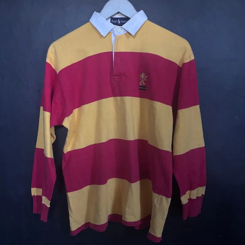 Vintage 90s Ralph Lauren Polo Striped Rugby photo 1