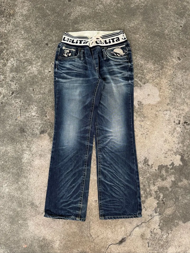 Extremely Patina Look Double Waist Denim By Lolita Jeans  photo 1