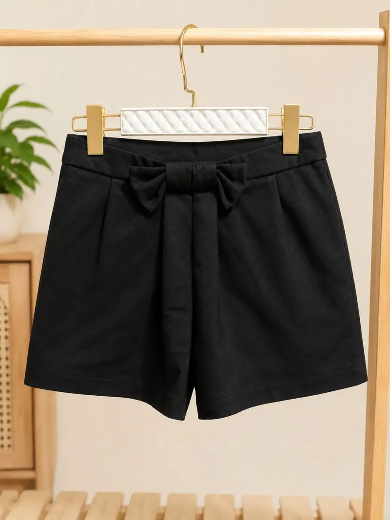 Paperbag Shorts Hitam High Waist | Celana Pendek Wanita photo 1