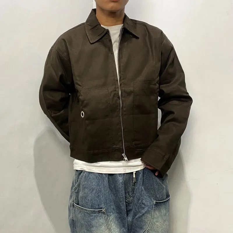 Unknown Boxy Canvas workjacket Brown photo 1