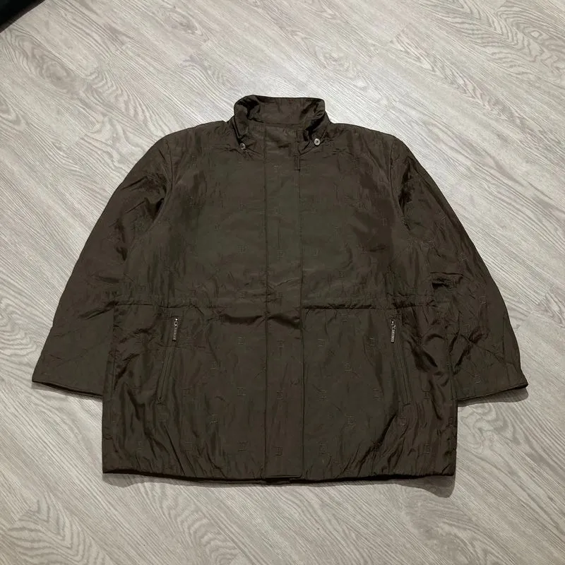 Balmain Paris Monogram Quilted Jacket Dark Brown Luxury photo 1