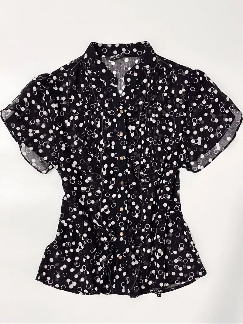 Dots Blouse Y2k photo 1