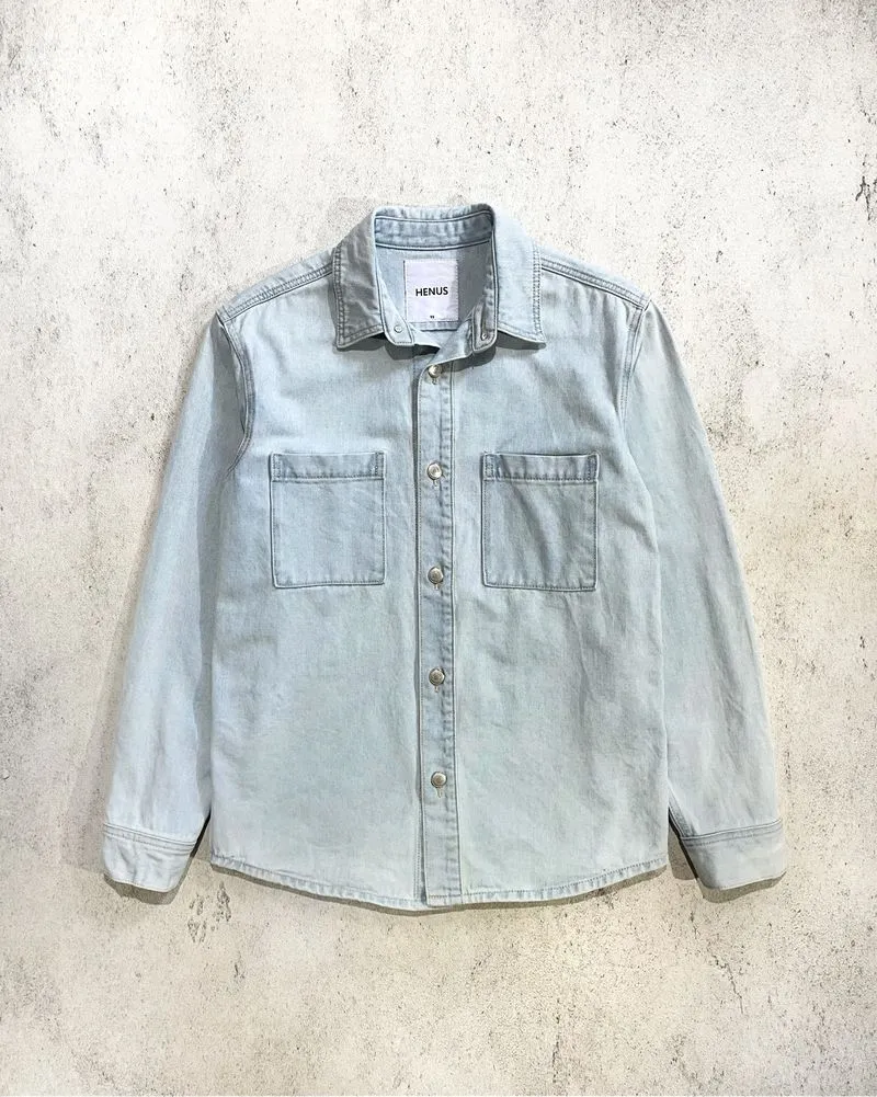 HENUS Vtg Bluewashed Denim Outer Jacket photo 1