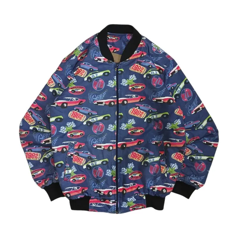 Uniqlo Streetwear Y2K Bomber jacket Pria multicolor blue photo 1