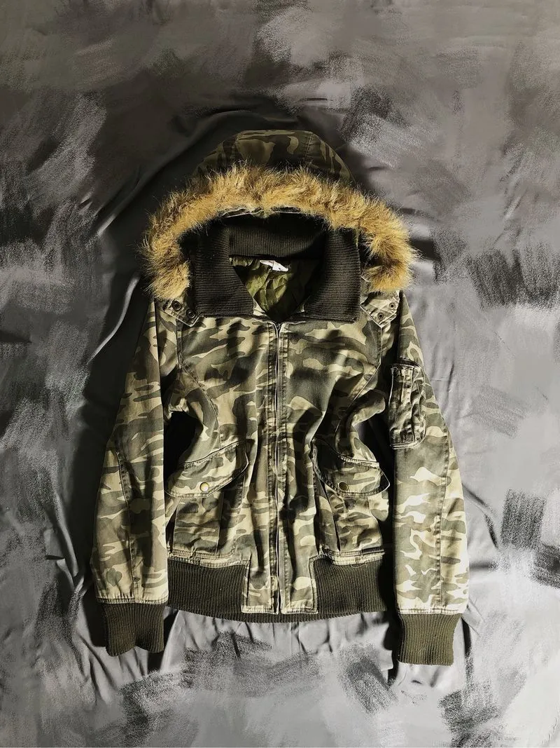 Furr Jacket Camo Y2K photo 1